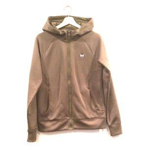 Under Armour Women Size M Army Green Hoodie Jacket